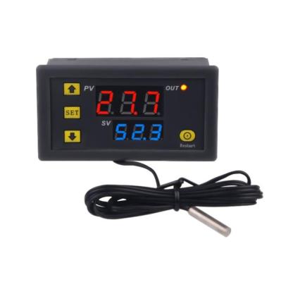 China DC12V 24V AC110-220V 20A Digital Temperature Control LED Display Thermostat with W3230 Heat Control Instrument Switch 73mmX39mm Cooling Aperture for sale