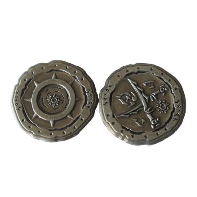 China Cheap Customized China Metal Game Brand Coin Custom Metal Coins for sale