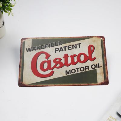 China Custom China Metal Decoration Old Brand Motorcycle Oil Wall Artist Home Decoration Dish for sale