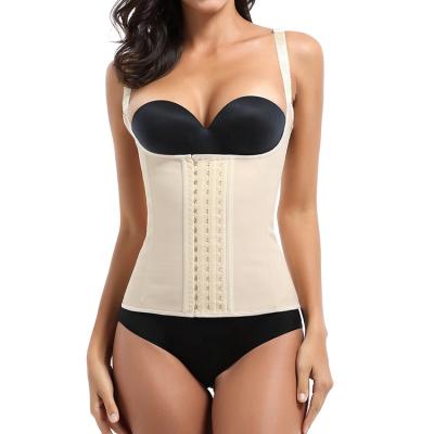 China New High Quality 9 Style Bone Waist Trimmer Trainer Latex Women Corset Steel Vest Antibacterial for sale