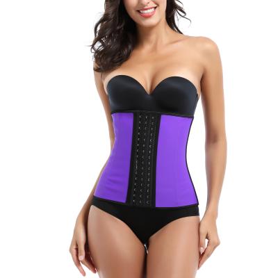 China Aid Slimming 100% Steel Body Bone Waist Trainer Latex Private Label Women 9 Shapewear for sale