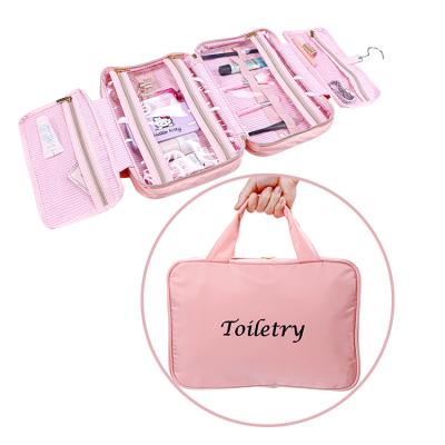 China Fashion Waterproof Women Large Cosmetic Bags Hanging Organizer Travel Toiletry Bag Makeup Case for sale