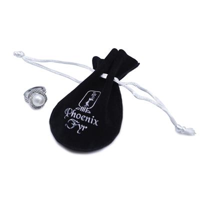 China Recyclable Custom Design Velvet Jewelry Small Bracelet Cosmetic Gift Drawstring Pouch Bag for sale