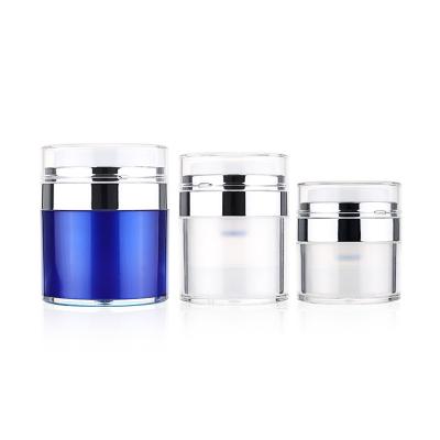 China 15ml 30ml 50ml Cosmetic Cosmetic Containers Acrylic Cream Jars Airless Pump Cosmetic Packaging for sale