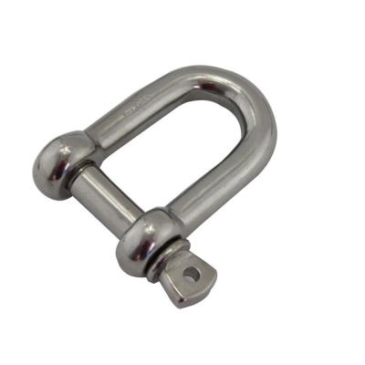 China Heavy Industry 316 Stainless Steel EU Type Dee Shackle For Chains Wire Rope Lifting Outdoor Camping for sale