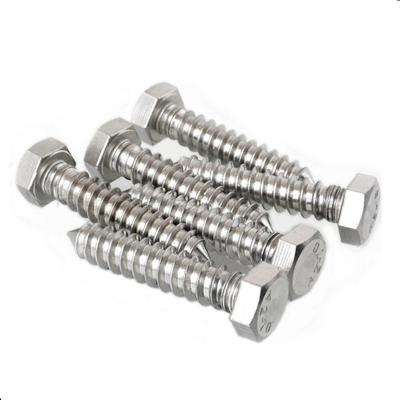 China Pan High Tensile Metric Stainless Steel Fasteners Hex Lead #9 Wood Screw For Deck Wood Fence for sale