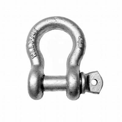 China Heavy Industry Anchor Shackle 25x 3/8 W/Galvanized Screw Pin, Load Limit 2,000LB WLL1T for sale