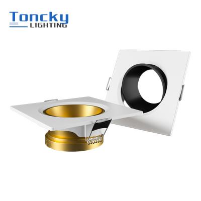 China MR16 Square Recessed MR16 Light Fixture Spot LED Downlight Frame gu10 Down Light Fixture Spotlight for sale