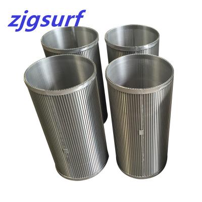 China Garment shops high quality 316L stainless steel wire wrapped screen drum water filter for koi pond for sale