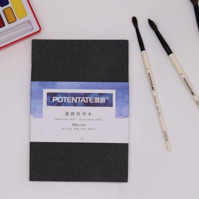 China Water Color Potentate Artist Fold Watercolor Paper Pad Watercolor Accordion Journal for sale