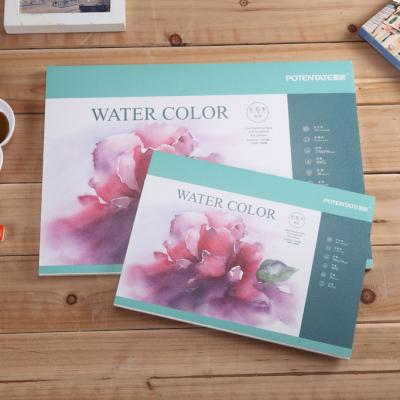 China 100% Wood Pulp Potentate Artist Painting Drawing Watercolor Pad 16sheets Paper Hot Press for sale