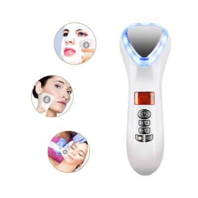 China Face Lift Hot Cold Machine Electric Vibrating Facial Device For Skin Tightening Magic Wand Ultrasonic Face Massager for sale