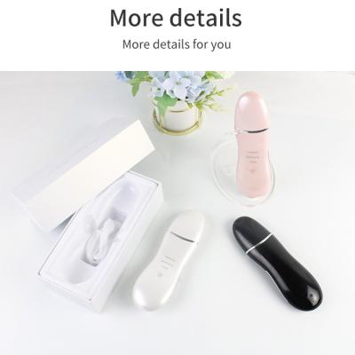 China Shrinking Micro Computer EMS Professional Digital Pore Beauty Spatula Peeling Machine Ultrasonic Face Skin Scrubber for sale