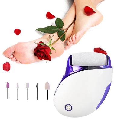 China Callus remover; 6 Heads Mini Portable Electric Foot Callus Remover Professional Pedi Feet Care Cracked Heels Dead Skin Remove for sale