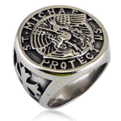 China European and American Cross Angel Jihad Retro Personality Fashion Environmental Friendly English Ring for sale