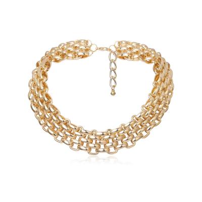 China Miami fashionable personality exaggerated thick chain necklace women's simple metal retro necklace for sale