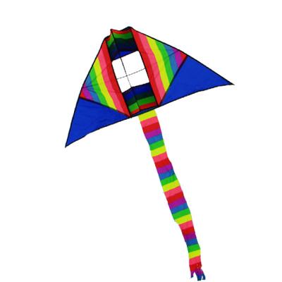 China Long Tail Delta Rainbow 3D Toy Box Kite for sale