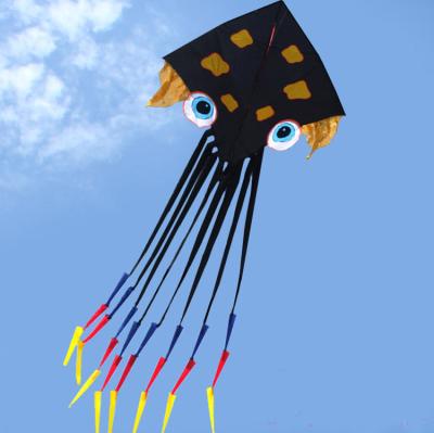 China Large Wholesale Black Nylon Octopus Kite With Single Line for sale