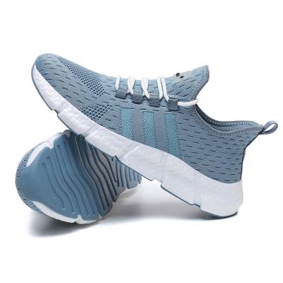 China CUSHIONING sports running shoes 2021 summer new men's sports shoes non-slip fly weave breathable sports shoes for sale