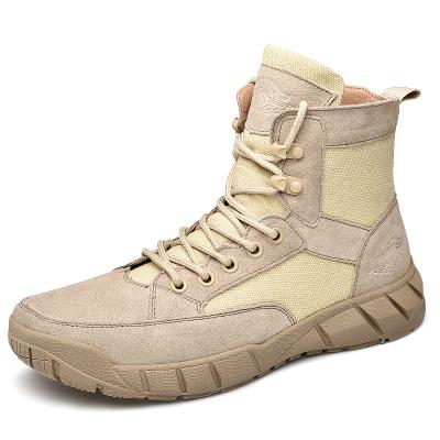 China Operationa Jungle Tactical Military Waterproof Boots High Tops Winter Aid Leather Men's Boots Anti-slippery for sale