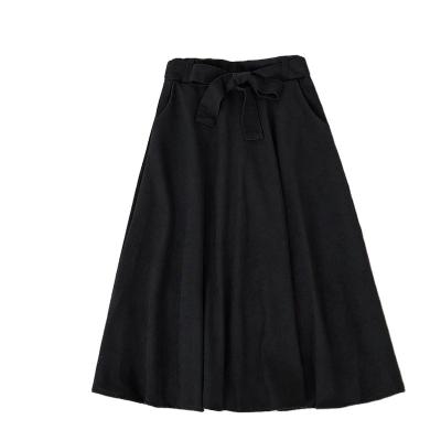 China 2022 Hot Selling Women's Long Midi Casual Women's Midi Skirt A Line Sexy Anti-static Elegant Skirt Solid Color Skirt for sale