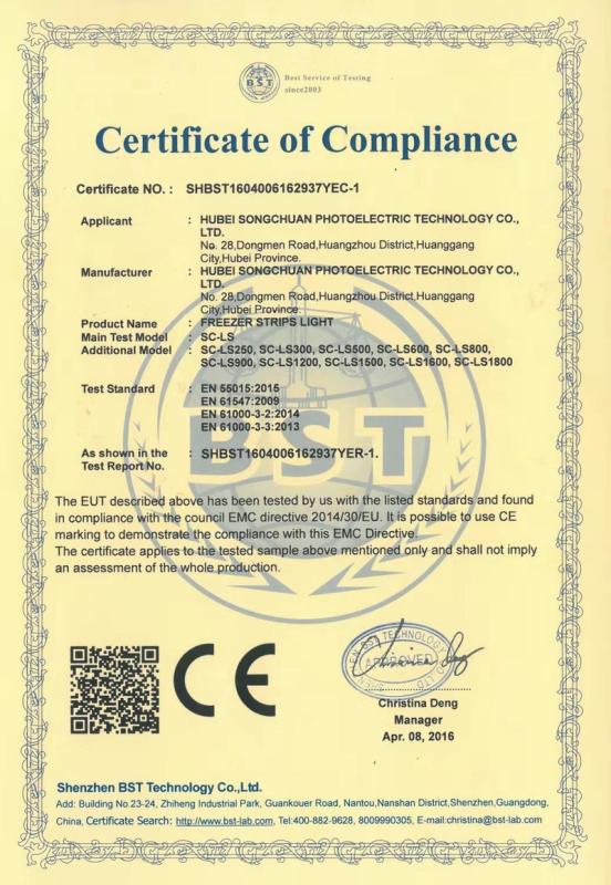 CE - Hubei Songchuan Photoelectric Technology Co., Ltd.