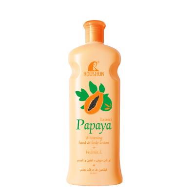 China Exfoliator Whitening Vitamin E Skin Care Adults Body Lotion Nourishing Female Papaya Moisturizing Anti Aging Hand Body Lotion for sale