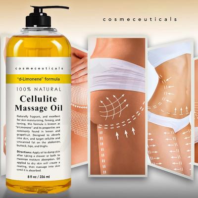 China Skin Revitalizer Natural Organic Formula For Boosting Metabolism Expel Excess Fat Toxin Wholesale Anti Cellulite Slimming Massage Essential Oil for sale