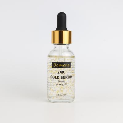 China OEM Factory Private Label Anti Aging Face Whitening Skin Care Hyaluronic Acid 24k Gold Serum for sale