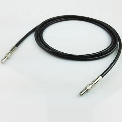 China LSZH 2.0mm SMA905 PVC Jacket Simplex Metal Armored Fiber Optic Patch Cord for sale