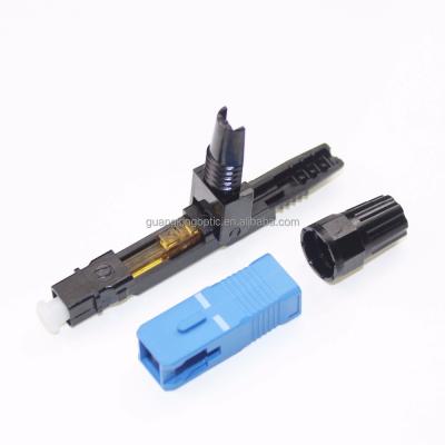 China Factory Price Good Quality Field Assembly Connector SC Singlemode Fast Fiber Optic Connector For 0.9mm Cable for sale