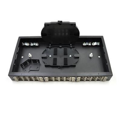 China Good quality wall mount patch panel 24 port ftth box steel fiber optic terminal for sale