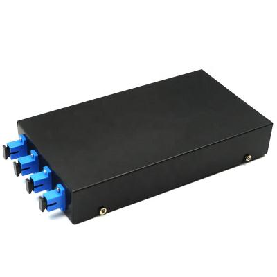 China Steel 4 Port Fiber Optic Patch Panel Left Wall Mounted Manufacturer 8 Fiber Optic Terminal Box for sale