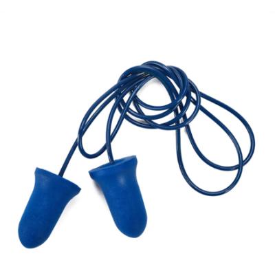 China ANT5PPE Reusable Blue Metal Traceable Industry Use Blue Bell Type Earplugs With Cord for sale