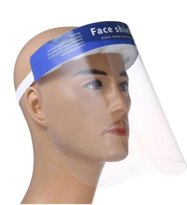 China PET ANT5PPE Stock Fast Delivery Anti Splash Face Shield Mask For Face Protection for sale