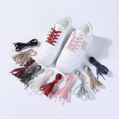 China Diamond Laces Flat Elastic Free Sample No Running Tie Silicone Sneaker Lazy Shoe Laces for sale