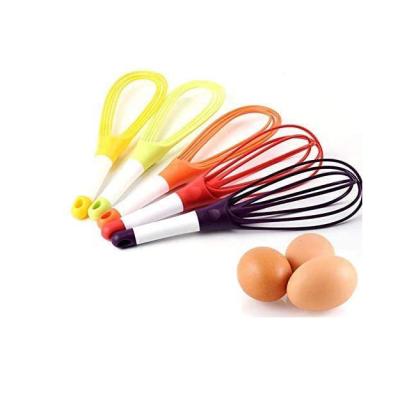 China Factory Yuming Rotating Ball Egg Beater Viable Flat Plastic Beater and Kitchen Folding Beater for sale