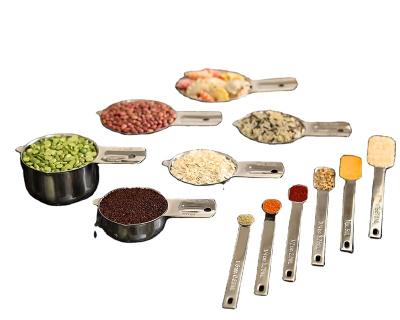 China Sustainable hot selling stainless steel measuring cup and spoon set. Liquid measuring cup for sale