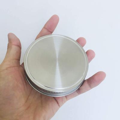 China Non Spill 12pcs Stainless Steel Mason Jar Lids, Storage Caps with Silicone Seals for Wide Mouth Size Jars for sale