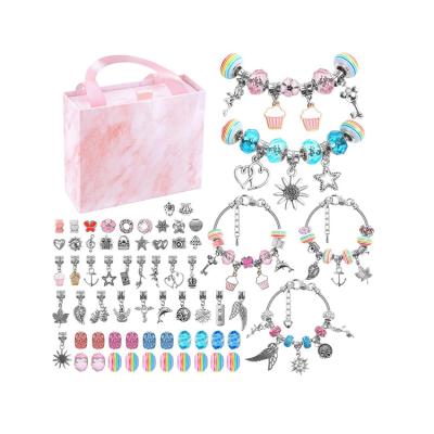 China Colorful Jewelry Beads Charm Beads Bracelet Jewelry Making Crafts Kit for sale