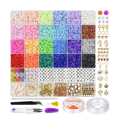 China Jewelry Making Clay Bead Set Plastic Beads Home Education Jewelry Spacer Loose Beads For Jewelry Making DIY Handmade Bracelet for sale