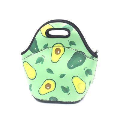 China Customized Printing High Quality Waterproof Logo Insulated Neoprene Lunch Cooler Bag For Outdoor Picnic Work for sale