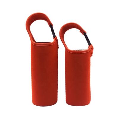 China Neoprene Suede Glass Waterproof Soft Bottle Cover Insulated Strap Beer/Wine/Water Cooler Bottle Sleeve Holder for sale