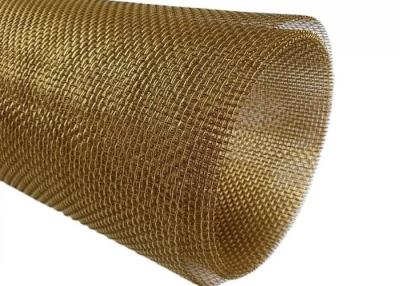 China 2-200 Mesh Plain Woven Brass Brass Filter Screen Mesh Heat Resistant Te koop