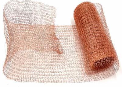 China Filter Elements Gas Liquid Copper Knitted Wire Mesh High Strength for sale