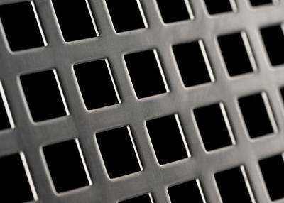 China Black punched metal sheet Oblong or Square Hole Pattern zu verkaufen