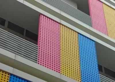 China Colorful PVC Coating Perforated Aluminum Sheet For Exterior Wall Decoration for sale