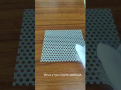 Ventilation And Smoke Filtration Perforated Mesh Sheet 0.1mm-12mm Thickness
