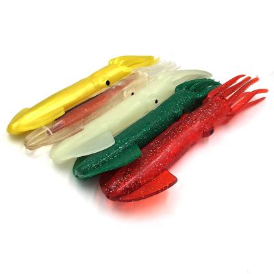 China Hot Selling High Quality High Quality Saltwater Sea Fishing Lure 140g Lure 11.830cm Octopus Bait Squid Trolling Lure for sale