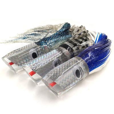 China 14.5 Inch 250G Saltwater Sea Fishing Trolling Lure Head 220G 82MM High Quality Deep Squid Lures Octopus Walleye Trolling Lures for sale